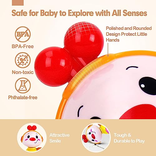 Baby Toys 6 to 12 Months - Musical, Sounds, Light up, Press & Go Baby Toys for 1 Year Old - Motor Skills Cause and Effect Toys for Babies 6-12 Months - 6 7 8 9 Month Old Baby & Toddler Toys Age 1-2