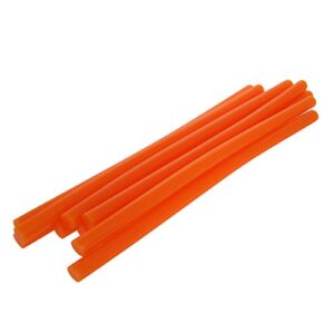 othmro 20pcs hot glue sticks 9.8" length 0.43" dia glue sticks bulk, hot glue gun refill sticks, hot melt adhesive glue stick all-purpose dual temp glue sticks (orange)