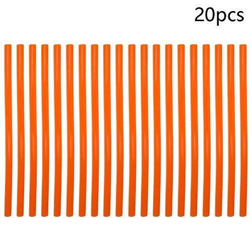 Othmro 20Pcs Hot Glue Sticks 9.8" Length 0.43" Dia Glue Sticks Bulk, Hot Glue Gun Refill Sticks, Hot Melt Adhesive Glue Stick All-Purpose Dual Temp Glue Sticks (Orange)