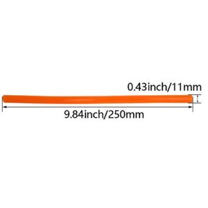 Othmro 20Pcs Hot Glue Sticks 9.8" Length 0.43" Dia Glue Sticks Bulk, Hot Glue Gun Refill Sticks, Hot Melt Adhesive Glue Stick All-Purpose Dual Temp Glue Sticks (Orange)