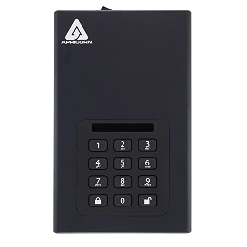 Apricorn 16TB Aegis Padlock DT 256-Bit Encrypted USB 3.0 Hard Drive (ADT-3PL256-16TB)