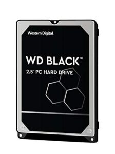 western digital 1tb wd black performance mobile hard drive - 7200 rpm class, sata 6 gb/s, 64 mb cache, 2.5" - wd10spsx, mechanical hard disk
