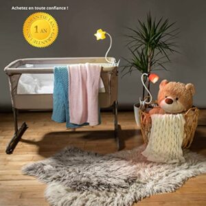 Ergojojo LED Clip On Star Light, Warm & Dimmable Desk Light, , Reading Night lamp Newborn Essential for Bedside Bassinet, Nursery Decor, Ideal Baby Gift for Kids