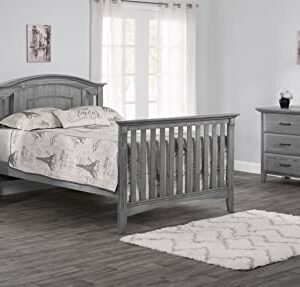 Oxford Baby Willowbrook 4-in-1 Convertible Crib, Graphite Gray, GreenGuard Gold Certified