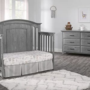 Oxford Baby Willowbrook 4-in-1 Convertible Crib, Graphite Gray, GreenGuard Gold Certified