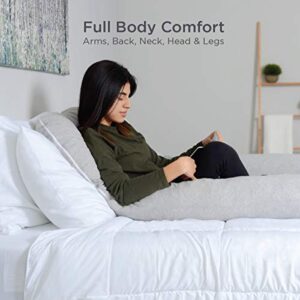 Milliard U Shaped Total Body Support Pillow Memory Foam with Cool, Breathable and Washable Cover- 54 Inch