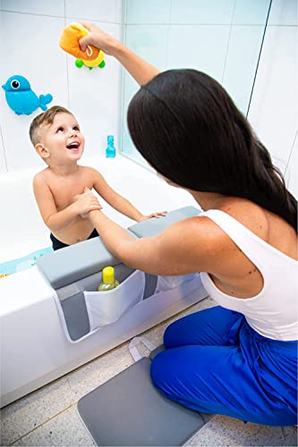 colsen Bath Kneeler and Elbow Rest Pad Set, 1.5 inch Thick Kneeling Pad for Elbow, Knee & Arm Support - Large Bathtub Kneeling Pad with Toy Organizer