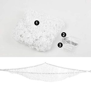 KOHUIJOO Toy Hammock, Stuffed Animals Hammock, Jumbo Toy Storage Net 83" Wall Sling Corner Extra Large Kids Children Mesh Toy Net Organizer (White, 83 Inch)