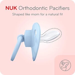 NUK Orthodontic Pacifiers, Girl, Pink, 18-36 Months, (pack of 2)