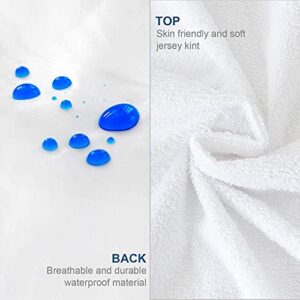 Zippered Crib Mattress Protector with Ultra Soft Terry Surface, 6-Side Waterproof Mattress Encasement, Dustproof, Durable Zipper, Noiseless, for Standard Crib Size Mattress 28'' X 52"X5"