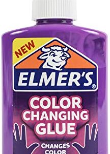 Elmer's Color Changing Liquid Glue | Makes Slime That Changes Color As You Play, Pink to Purple, 5 oz.