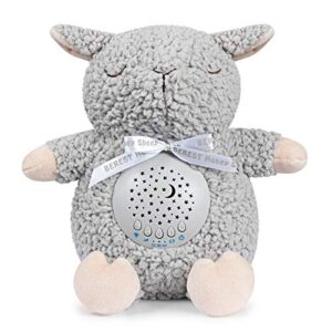 BEREST Baby Sleep Soother Sleepy Sheep, Mom's Heartbeat Lullabies & Shusher Baby Sound Machine, Nursery Decor Night Light Projector, Toddler Crib Sleeping Aid, Baby Shower Gifts Portable Sheep