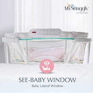 MySnuggly Newborn Bassinet Insert for Soothing Motions Bassinets | Patented Safe Real Cuddling Feeling for Better Sleep