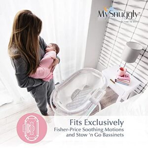 MySnuggly Newborn Bassinet Insert for Soothing Motions Bassinets | Patented Safe Real Cuddling Feeling for Better Sleep