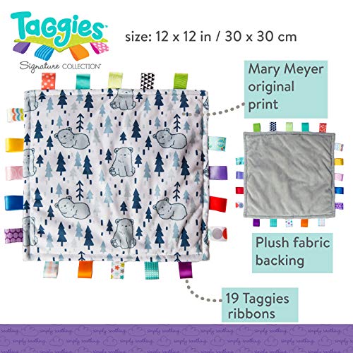 Taggies Original Blanket, 12 X 12", Comfy Bears