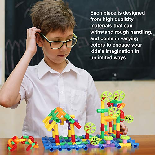 STEM Building Blocks Toy for Kids, Educational Toddlers Toddler Brain Toy Kit, Constructions Toys for 3 4 5 6 7 8 Years Age Boys and Girls – Creativity Kids Toys