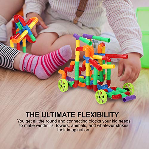 STEM Building Blocks Toy for Kids, Educational Toddlers Toddler Brain Toy Kit, Constructions Toys for 3 4 5 6 7 8 Years Age Boys and Girls – Creativity Kids Toys