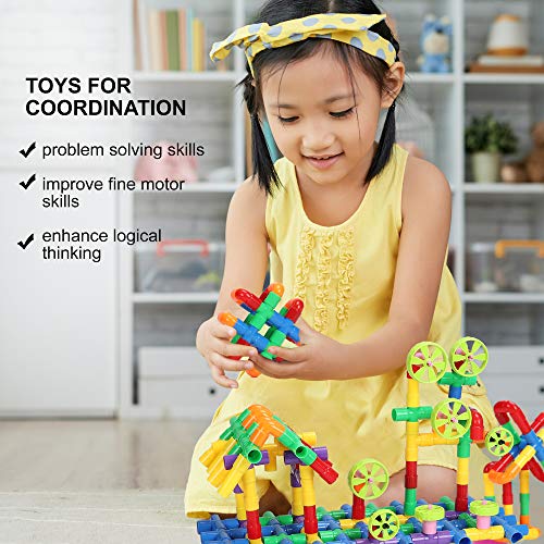 STEM Building Blocks Toy for Kids, Educational Toddlers Toddler Brain Toy Kit, Constructions Toys for 3 4 5 6 7 8 Years Age Boys and Girls – Creativity Kids Toys