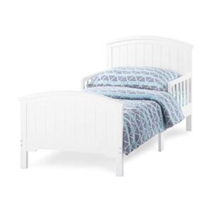 forever eclectic hampton arch top toddler bed, matte white