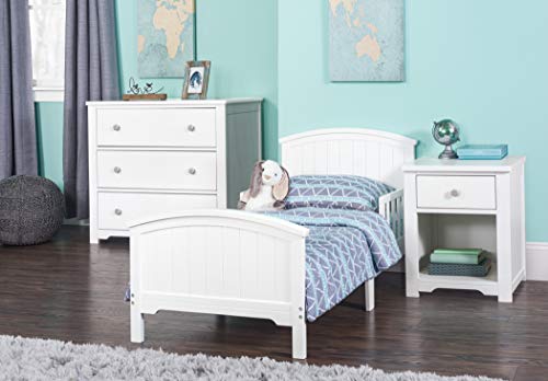 Forever Eclectic Hampton Arch Top Toddler Bed, Matte White