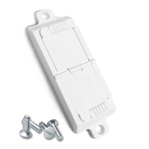 rocker switch plate cover guard, ilivable child proof light switch guard protects your lights or circuits from being accidentally turned on or off by children and adults (2 pack white)
