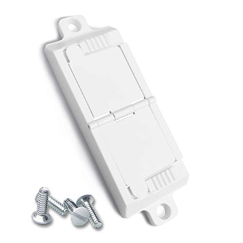 Rocker Switch Plate Cover Guard, ILIVABLE Child Proof Light Switch Guard Protects Your Lights or Circuits from being Accidentally Turned On or Off by Children and Adults (2 Pack White)