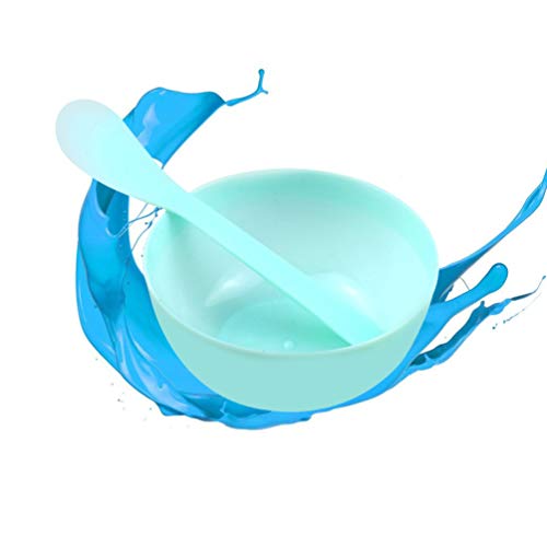 Milisten 10pcs Slime Making Tools Mixing Bowl Set with 10pcs Spoons for Glue Slime Mixing Female mask Mixing(Green)