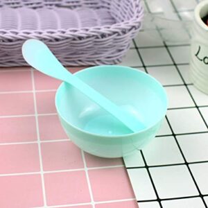 Milisten 10pcs Slime Making Tools Mixing Bowl Set with 10pcs Spoons for Glue Slime Mixing Female mask Mixing(Green)