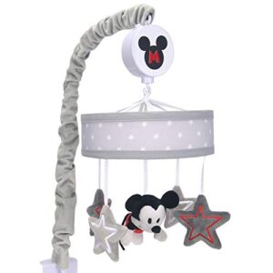 lambs & ivy disney baby magical mickey mouse musical baby crib mobile - gray