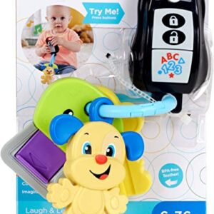 Fisher-Price Laugh & Learn Baby To Toddler Toy Play & Go Keys With Lights & Music For Pretend Play Ages 6+ Months