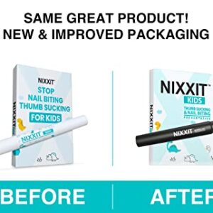 NIXXIT Nail Biting Treatment for Kids - Stop Thumb Sucking for Kids, Toddlers, Children - No Bite Nail Polish Pen - Non Glossy - Bitter Taste - Safe & Effective Solution