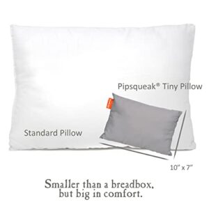 Urban Infant Pipsqueak Small Pillow - Mini 11x7 - Tiny Pillow for Travel, Dogs, Kids and Chairs - Gray