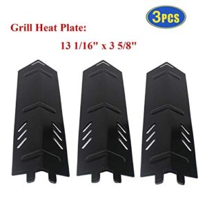 Criditpid BBQ-Element Grill Heat Plate Replacement Parts for Backyard Grill BY13-101-001-11, BY14-101-001-01, BY16-101-002-05, GBC1429W, Porcelain Steel Heat Tent Burner Cover for Uniflame GBC1329W.