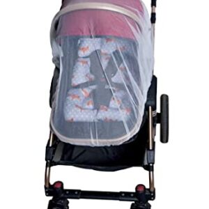 Enovoe Durable Baby Stroller Mosquito Net - Perfect Bug Net for Strollers, Bassinets, Cradles, Playards, Pack N Plays and Portable Mini Crib (White)