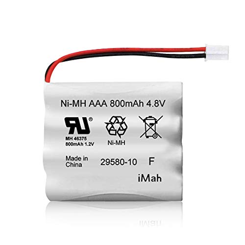 iMah Replacement 29580-10 Battery for Summer Infant Baby Monitor 29580 29590 29610 29620 29630 29710 29740 29790 29940 Ni-MH AAA 800mAh 4.8V