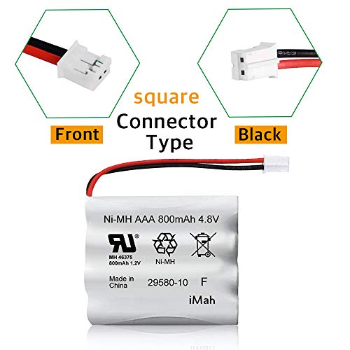 iMah Replacement 29580-10 Battery for Summer Infant Baby Monitor 29580 29590 29610 29620 29630 29710 29740 29790 29940 Ni-MH AAA 800mAh 4.8V