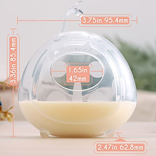 haakaa Ladybug Milk Collector Wearable Milk Collector Ladybug Breastmilk Collector Breastfeeding Milk Catchers Breast Milk Savers 2.5oz/75ml 2 PCS