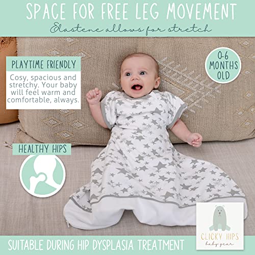 Swaddle Sack with Arms Up, Allows Babies Hips to Move Freely, fits Newborn Babies 0-6 Months, 8-18 lbs, Arms in/Out Transition Swaddle Sack, Baby Sleep Sack, Organic Cotton