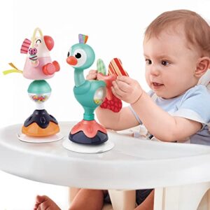 iplay, ilearn baby rattles set, infant high chair toys w/suction cup, grab n spin, interactive development baby tray toy, newborn gifts for 6, 9, 12, 18, 24 months, 1 2 year olds, boys girls kids