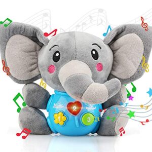 STEAM Life - Baby Toys 3-6 Months, Baby Musical Toys Elephant, Infant Toys 0-6 Months, Elephant Baby Stuff, 3 Month Baby Toys, 4 Month Baby Toys, Newborn Toys 0 3 Months, Toys for Infants 0-6 Months