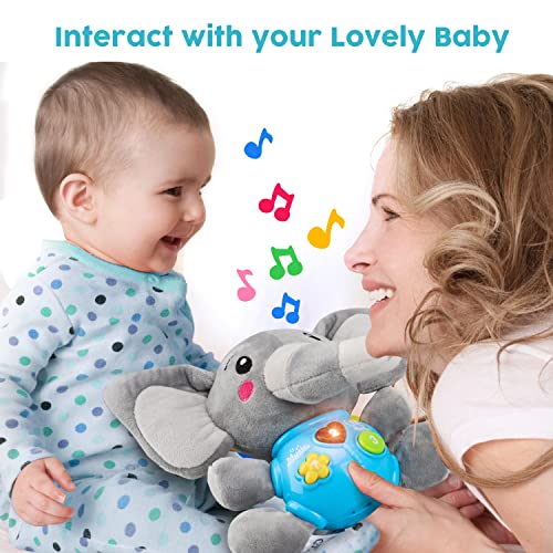 STEAM Life - Baby Toys 3-6 Months, Baby Musical Toys Elephant, Infant Toys 0-6 Months, Elephant Baby Stuff, 3 Month Baby Toys, 4 Month Baby Toys, Newborn Toys 0 3 Months, Toys for Infants 0-6 Months