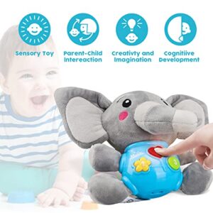 STEAM Life - Baby Toys 3-6 Months, Baby Musical Toys Elephant, Infant Toys 0-6 Months, Elephant Baby Stuff, 3 Month Baby Toys, 4 Month Baby Toys, Newborn Toys 0 3 Months, Toys for Infants 0-6 Months