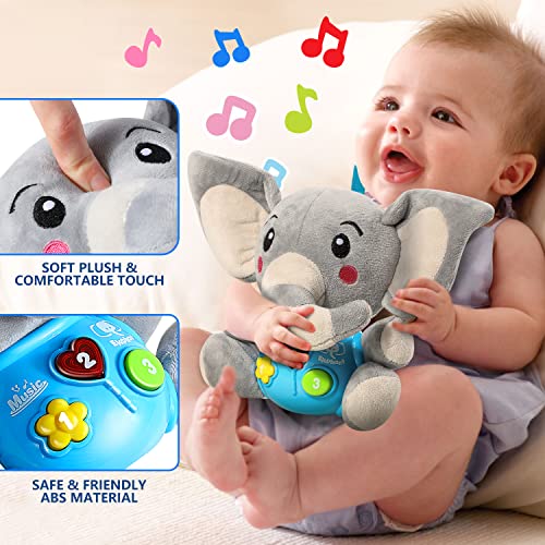 STEAM Life - Baby Toys 3-6 Months, Baby Musical Toys Elephant, Infant Toys 0-6 Months, Elephant Baby Stuff, 3 Month Baby Toys, 4 Month Baby Toys, Newborn Toys 0 3 Months, Toys for Infants 0-6 Months