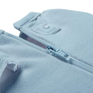 Woombie Simply Baby Swaddling Blanket I Soothing, Cotton Baby Swaddle I Wearable Baby Blanket, Blue Moon, 0-3 Months