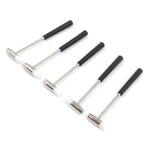 t tulead mini hammer multifunctional hammers 7-inch watch tools for watchmaker,jeweler pack of 5