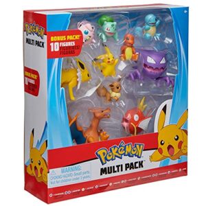 Pokemon Ultimate 10-Pack Battle Figures 2"-4.5" - Pikachu, Charmander, Squirtle & More (Amazon Exclusive)