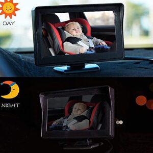 Itomoro Baby Car Mirror, View Infant in Rear Facing Seat with Wide Crystal Clear View,Camera Aimed at Baby-Easily to Observe The Baby's Every Move