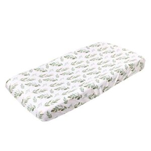 premium knit diaper changing pad cover"fern" by copper pearl