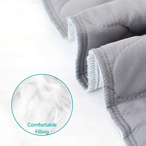 Waterproof Crib Mattress Protector Pad 28" x 52",Anti Slip & Durable Waterproof Pad Mat for Baby Standard Crib/Bed Pads Grey