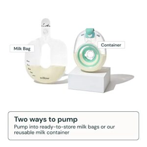 Willow Pump Wearable Double Electric Breast Pump | Willow® 3.0 Smart, Discreet, Hands Free Breast Pump | The Only Leak Proof Wearable Pump